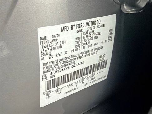 Used 2020 Lincoln Aviator Grand Touring w/ Elements Package Plus image 39