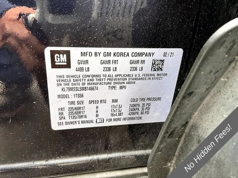 Used 2021 Chevrolet TrailBlazer ACTIV w/ Sun and Liftgate Package AWD/4WD image 30