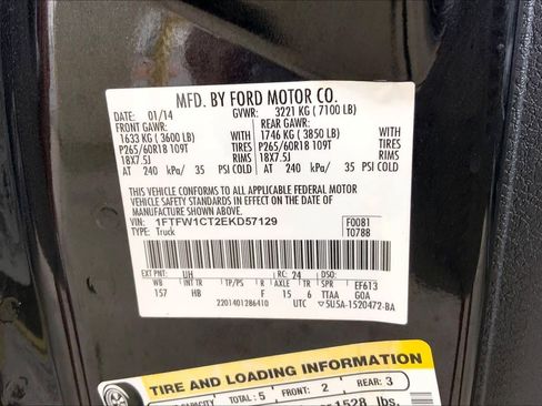 Used 2014 Ford F150 Lariat w/ Equipment Group 501A Mid image 30