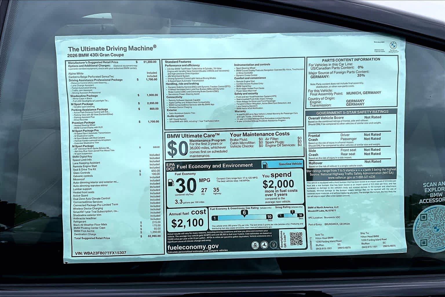 New 2026 BMW 430i w/ M Sport Package RWD image 18