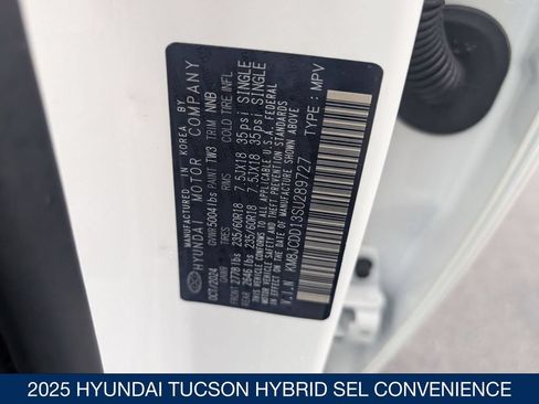 Certified 2025 Hyundai Tucson SEL AWD/4WD image 36