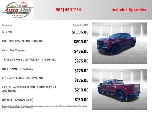 Used 2020 Chevrolet Silverado 1500 Custom Trail Boss w/ Custom Convenience Package AWD/4WD image 4