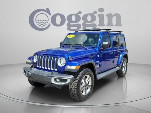 Used 2020 Jeep Wrangler Unlimited Sahara w/ Uconnect 4C Nav & Sound Group AWD/4WD image 1