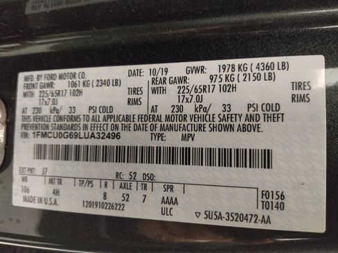 Used 2020 Ford Escape SE FWD image 33