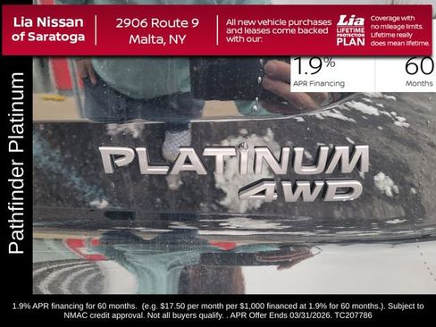 New 2026 Nissan Pathfinder Platinum image 5