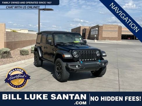 Used 2021 Jeep Wrangler Unlimited Rubicon 4xe w/ Safety Group image 1