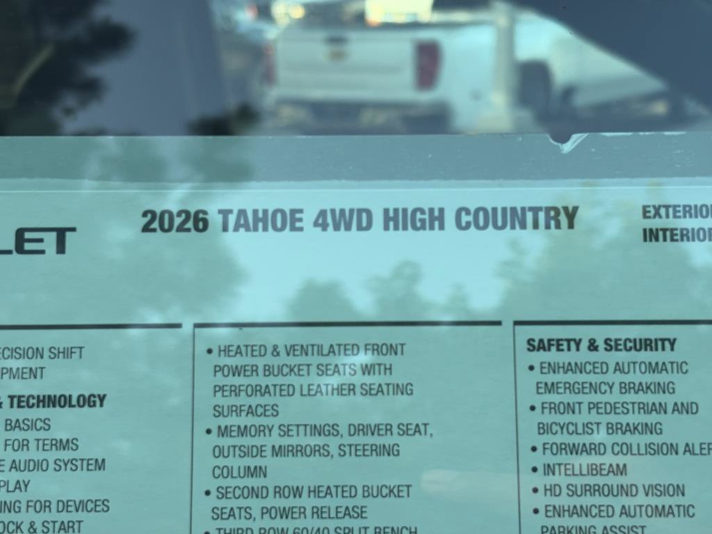 New 2026 Chevrolet Tahoe High Country AWD/4WD image 38
