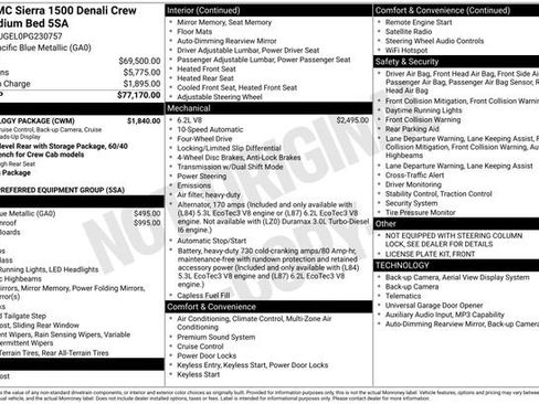 Used 2023 GMC Sierra 1500 Denali w/ Technology Package AWD/4WD image 9