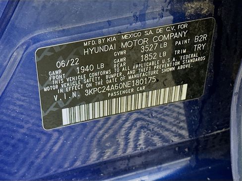 Used 2022 Hyundai Accent SEL FWD image 12