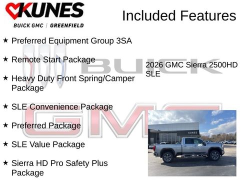 New 2026 GMC Sierra 2500 SLE w/ SLE Value Package; AWD/4WD image 3