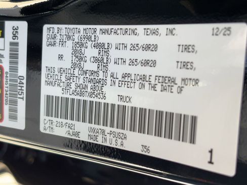 Used 2026 Toyota Tundra SR5 w/ SX Package image 20