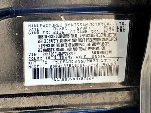 Used 2021 Nissan Sentra S FWD image 34