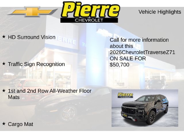 New 2026 Chevrolet Traverse Z71 w/ Enhanced Driving Package AWD/4WD image 23