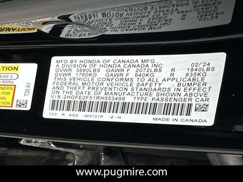 Used 2024 Honda Civic Sport image 33