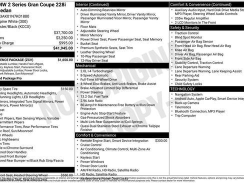 Used 2022 BMW 228i xDrive Gran Coupe 228i xDrive w/ Convenience Package image 17