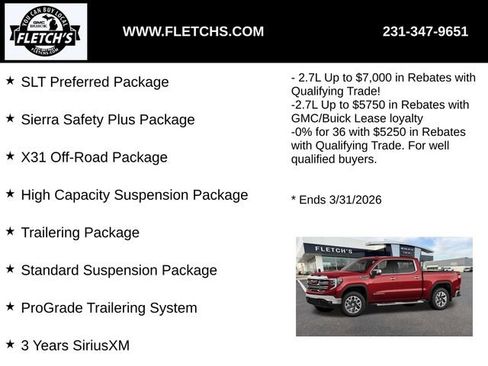 New 2026 GMC Sierra 1500 SLT w/ SLT Premium Plus Package image 3