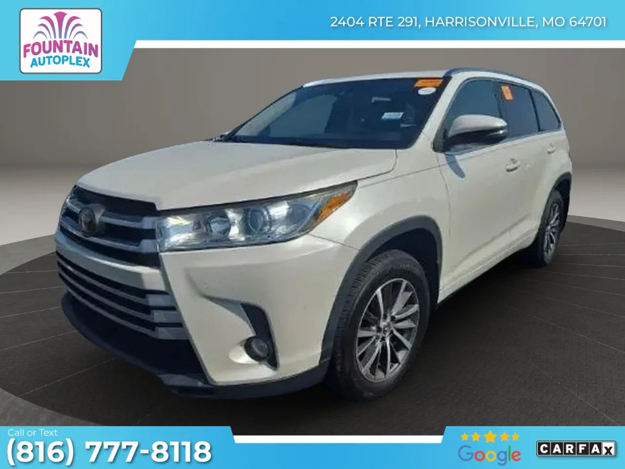 Used 2017 Toyota Highlander XLE AWD/4WD image 1