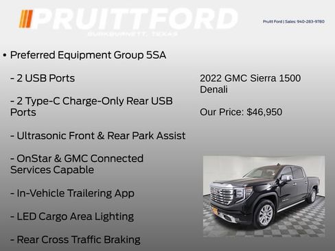 Used 2022 GMC Sierra 1500 Denali w/ Technology Package AWD/4WD image 37