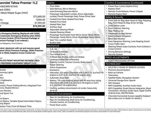 Used 2024 Chevrolet Tahoe Premier AWD/4WD image 19