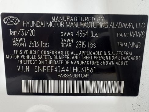 Used 2020 Hyundai Sonata SEL w/ Convenience Package FWD image 11