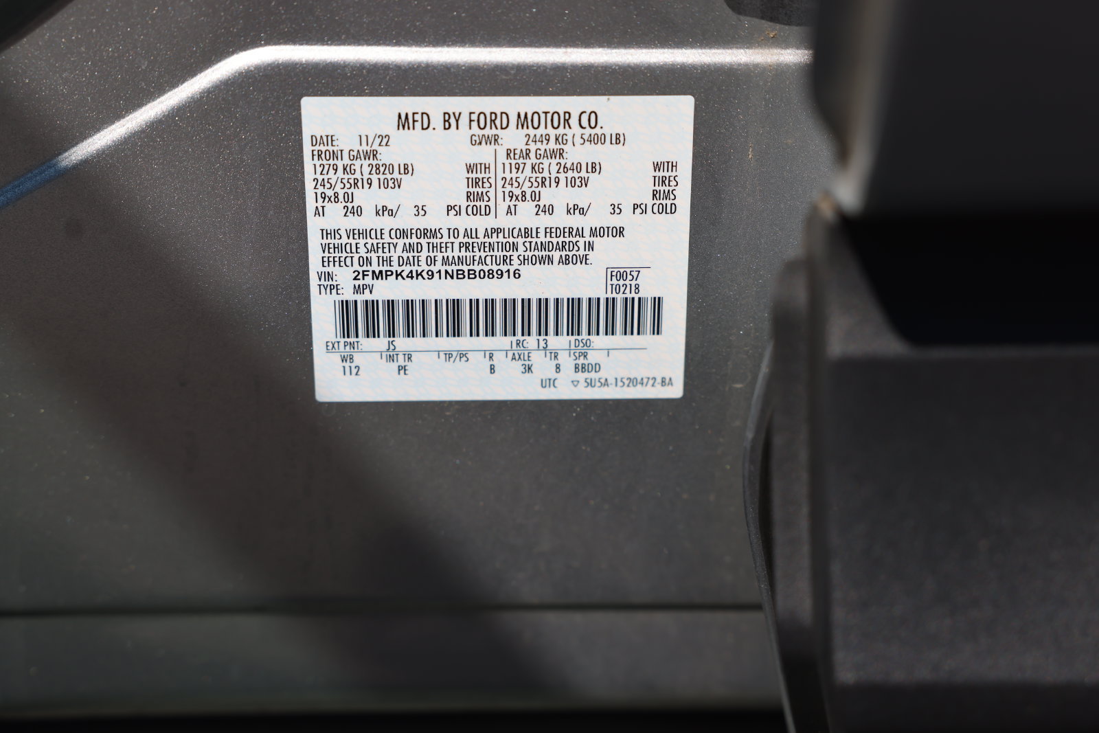 Used 2022 Ford Edge Titanium w/ Equipment Group 301A AWD/4WD image 42