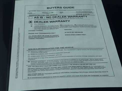 Used 2025 Ford Transit 150 148 Medium Roof w/ Load Area Protection Package RWD image 48