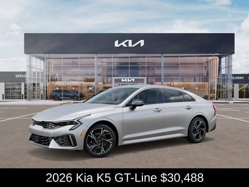 New 2026 Kia K5 GT-Line w/ GT-Line Red Interior Package FWD image 5