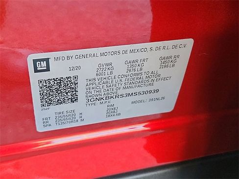 Used 2021 Chevrolet Blazer RS w/ Enhanced Convenience Package image 15