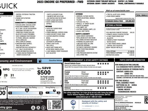 Used 2023 Buick Encore GX Preferred w/ Cold Weather Comfort Package image 38
