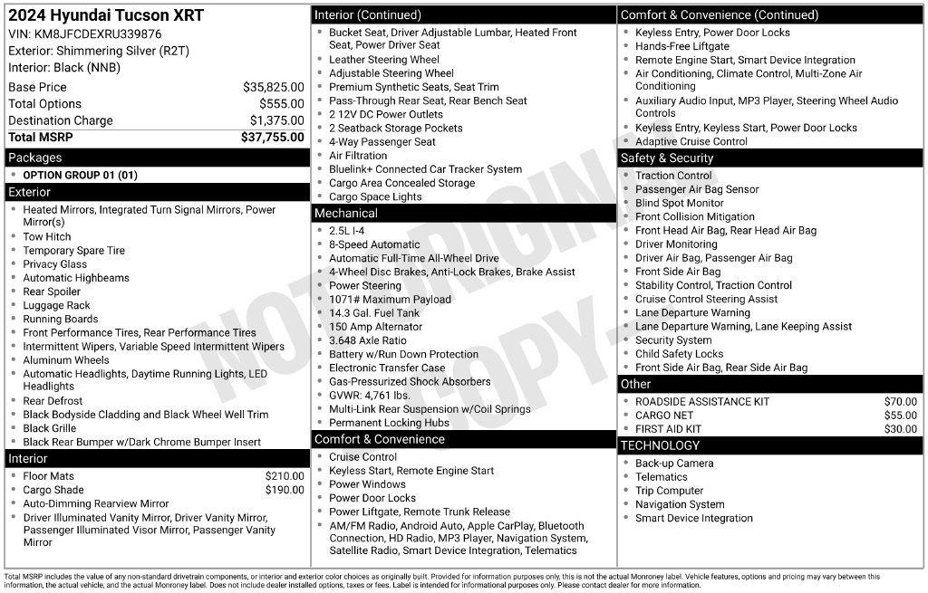 Used 2024 Hyundai Tucson XRT AWD/4WD image 21