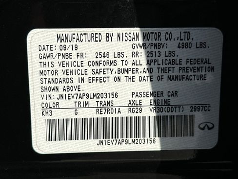 Used 2020 INFINITI Q50 Luxe image 28