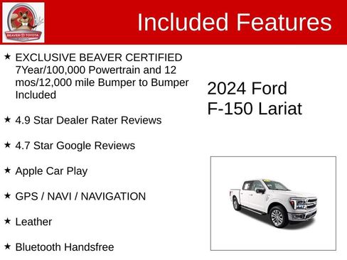 Used 2024 Ford F150 Lariat w/ Tow/Haul Package AWD/4WD image 4