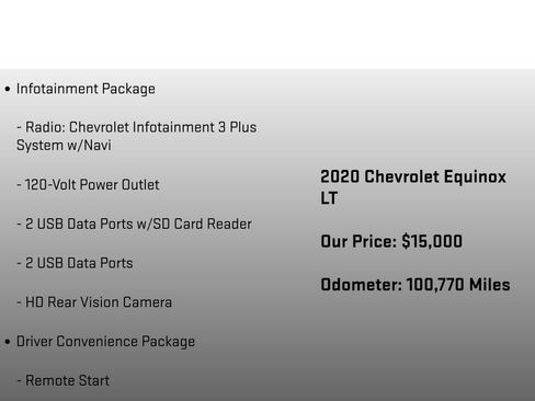 Used 2020 Chevrolet Equinox LT AWD/4WD image 12