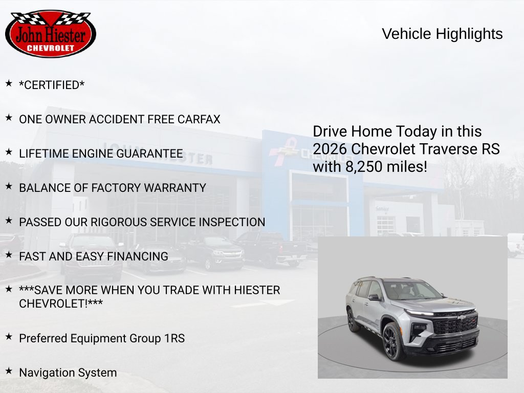 Used 2026 Chevrolet Traverse RS FWD image 5