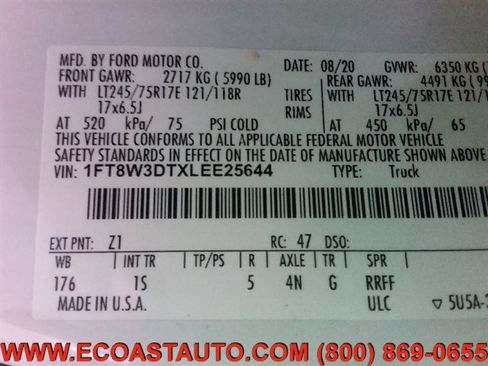 Used 2020 Ford F350 XL w/ STX Appearance Package image 14