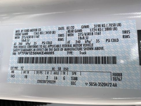 Certified 2022 Ford F150 XLT w/ Equipment Group 302A High image 51