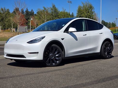 Used 2021 Tesla Model Y Long Range AWD/4WD image 1