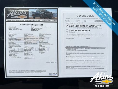 Certified 2022 Chevrolet Equinox LS w/ LS Convenience Package FWD image 11