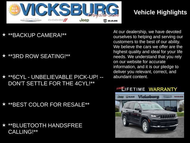 Used 2022 Jeep Grand Cherokee L Laredo w/ Luxury Tech Group I AWD/4WD image 7