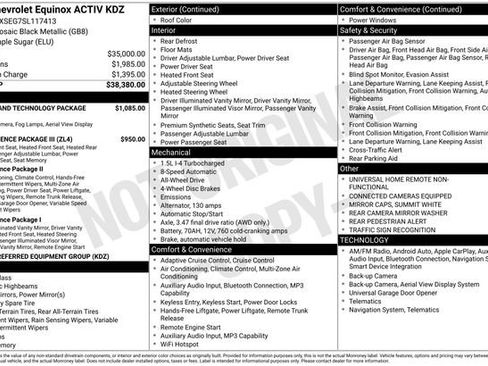 Used 2025 Chevrolet Equinox ACTIV w/ Safety and Technology Package AWD/4WD image 40
