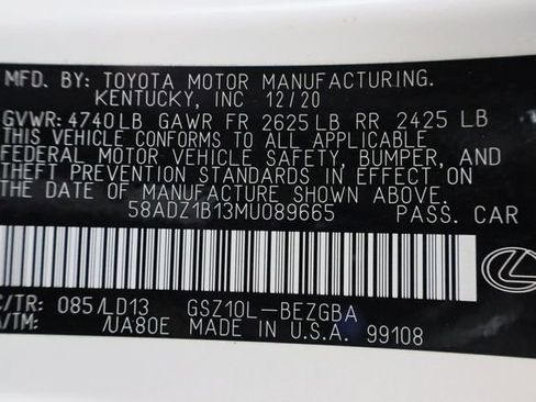 Used 2021 Lexus ES 350 w/ Premium Package image 34