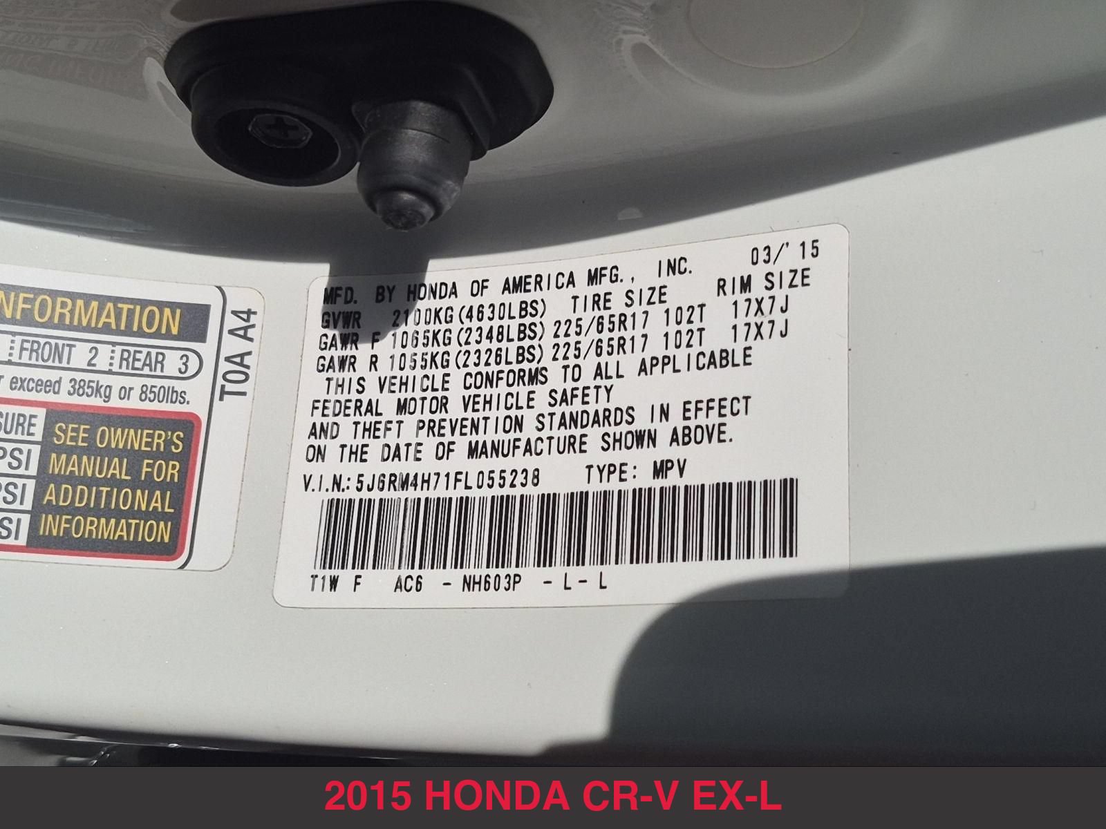Used 2015 Honda CR-V EX-L image 24