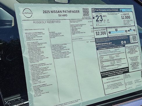 New 2025 Nissan Pathfinder SV w/ Black Appearance Package image 20