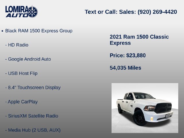 Used 2021 RAM 1500 Express w/ Wheel & Sound Group AWD/4WD image 21