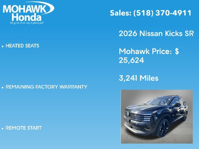 Used 2026 Nissan Kicks SR w/ Cold Weather Package AWD/4WD image 9