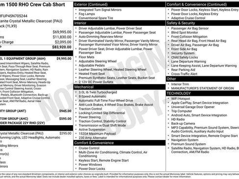 Used 2025 RAM 1500 RHO w/ RHO Level 1 Equipment Group AWD/4WD image 9