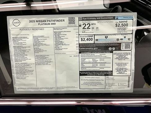 New 2025 Nissan Pathfinder Platinum w/ Lighting Package (N93) image 40