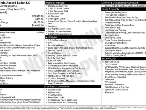Used 2024 Honda Accord LX image 22