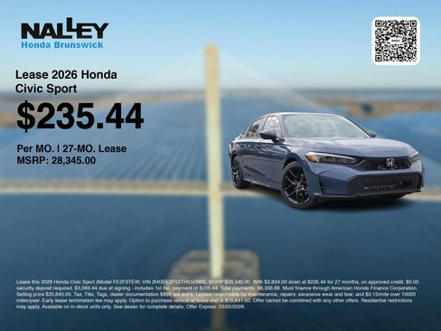 New 2026 Honda Civic Sport image 3