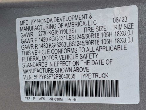 Certified 2023 Honda Ridgeline RTL-E image 32